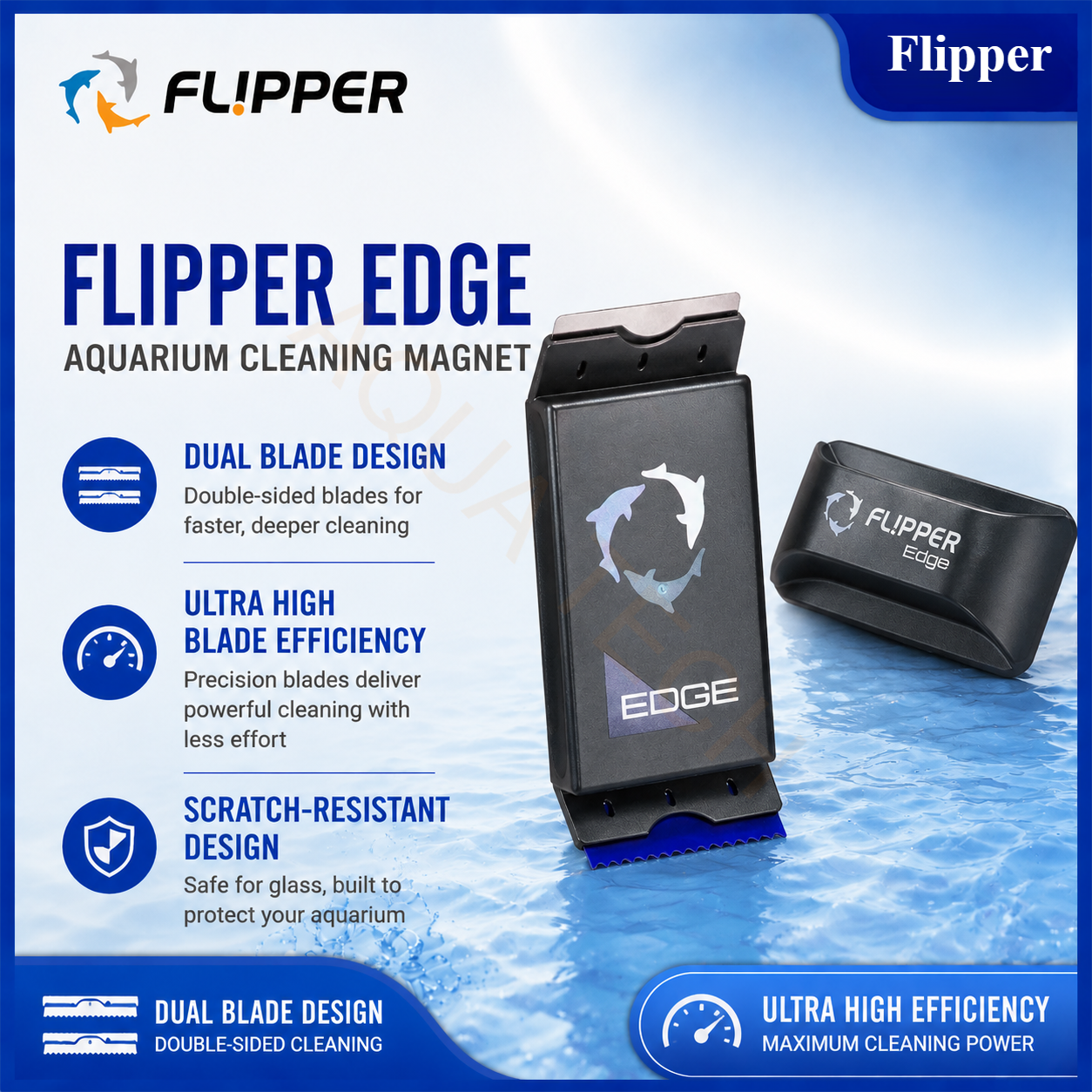 Gravel Vacuum Cleaner - Flipper Edge Standard Max 2 in