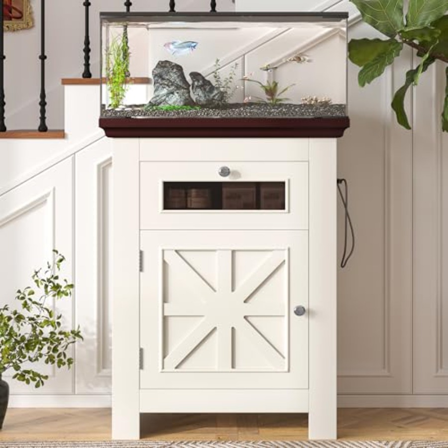Aquarium Fish Drawing - 10-15 Gallon Fish Tank Stand, Aquarium