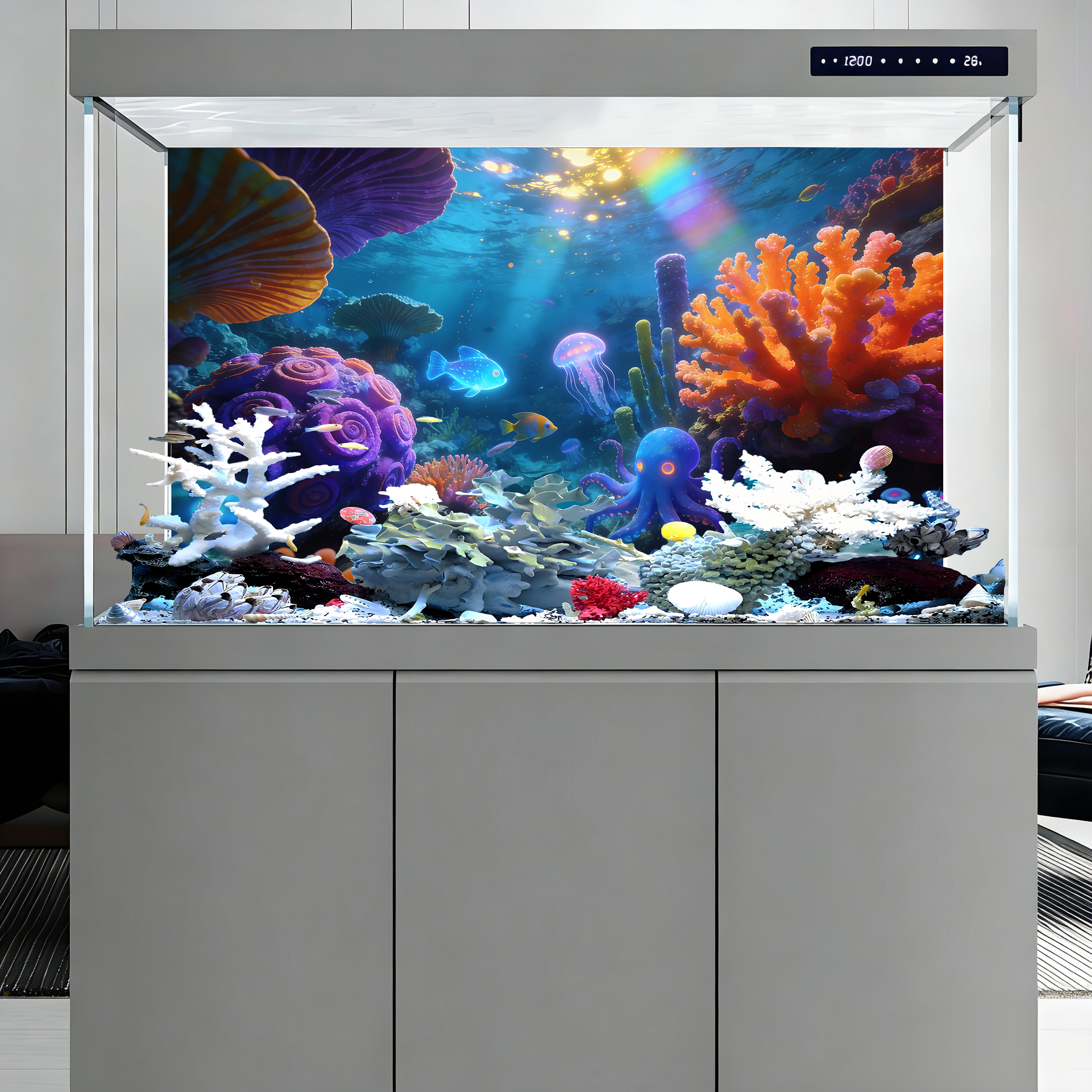The underwater world under the - đánh giá và giá Aquarium Fish World