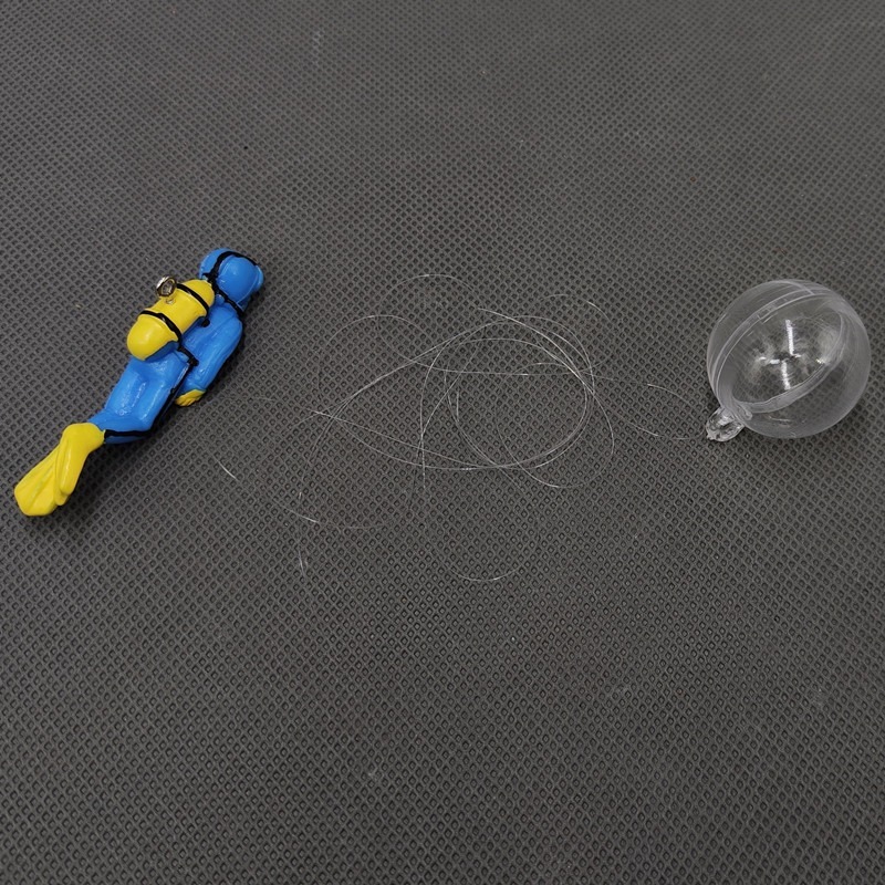New Resin Floating Diver Aquar - đánh giá và giá Aquarium Fish World