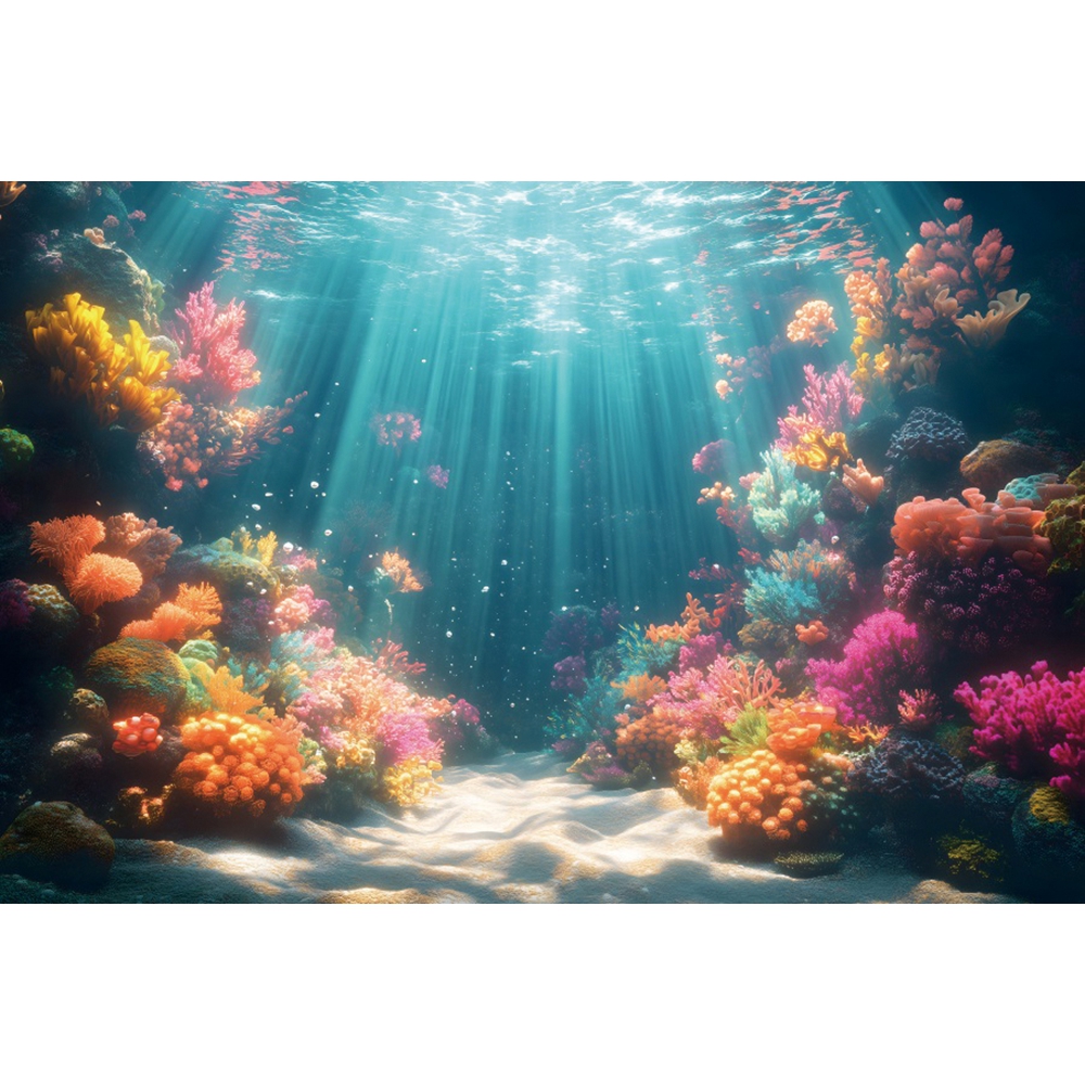 Underwater World Backdrop For  - đánh giá và giá Aquarium Fish World