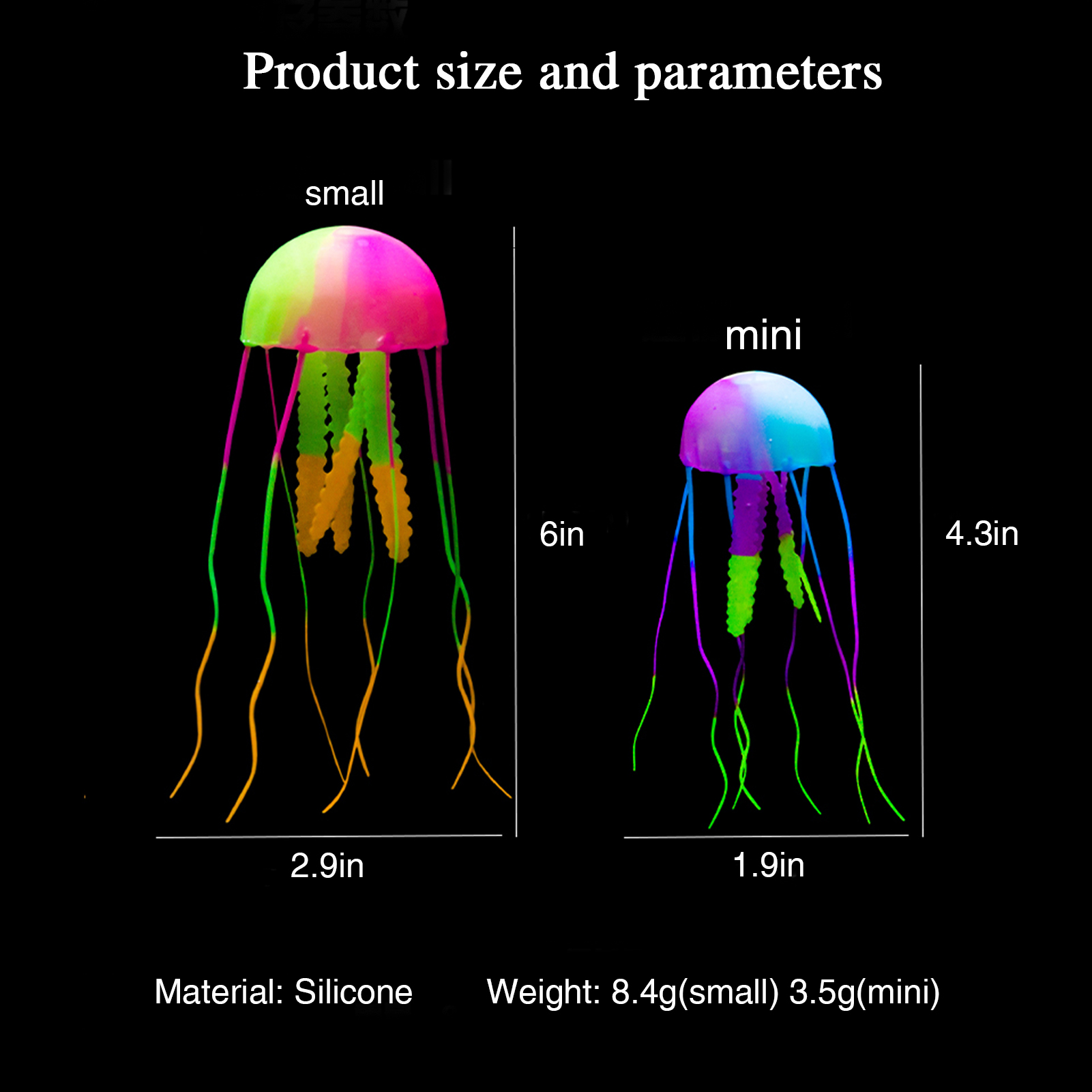 6 Pieces Colorful Jellyfish Se - đánh giá và giá Aquarium Fish Discus