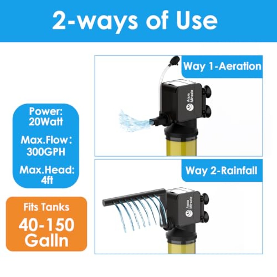 Internal Power Filter for 40-1 - đánh giá và giá Aquarium Fish Rate