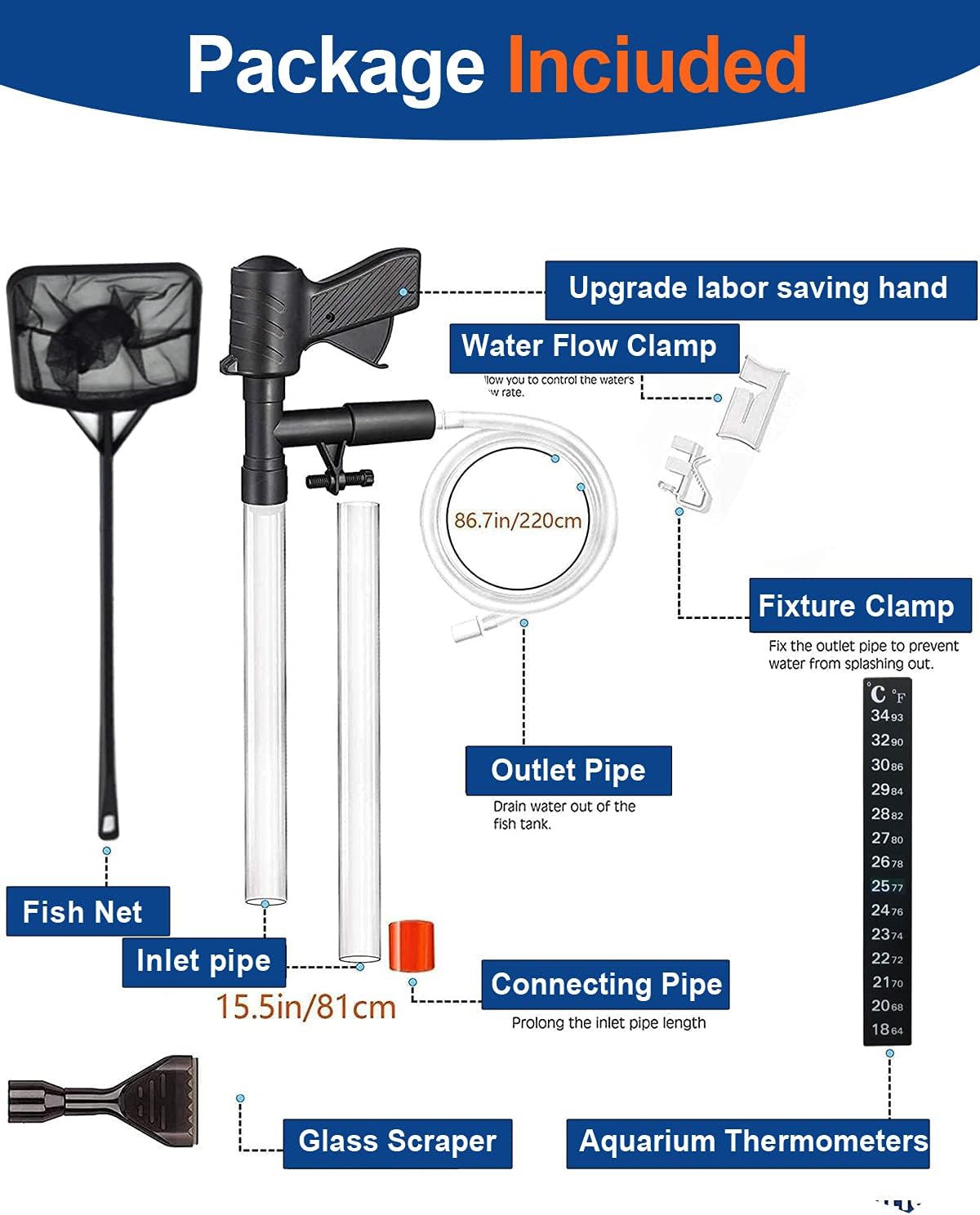 Aquarium Gravel Cleaner Vacuum - đánh giá và giá Gravel Vacuum Cleaner