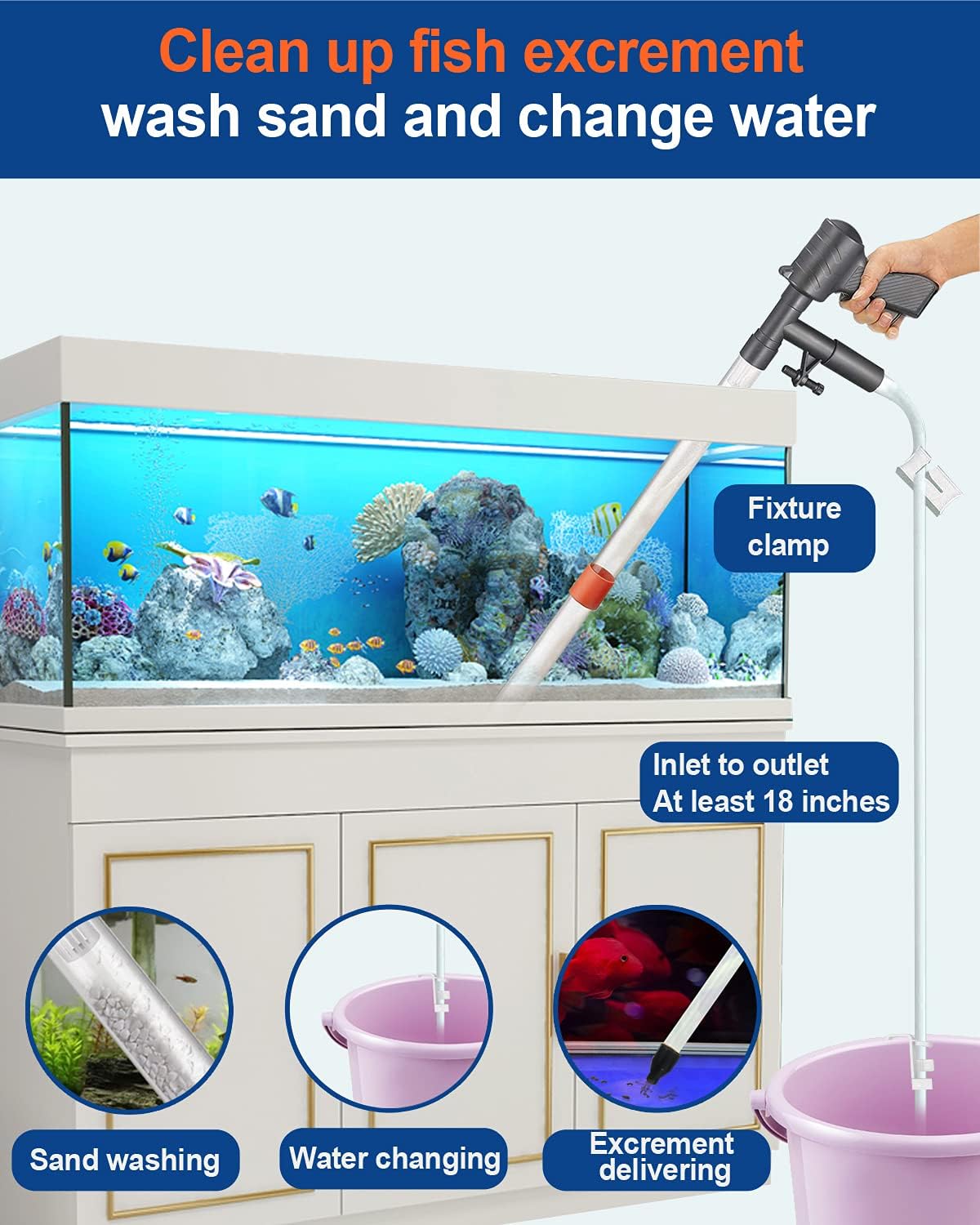 Aquarium Gravel Cleaner Vacuum - đánh giá và giá Gravel Vacuum Cleaner