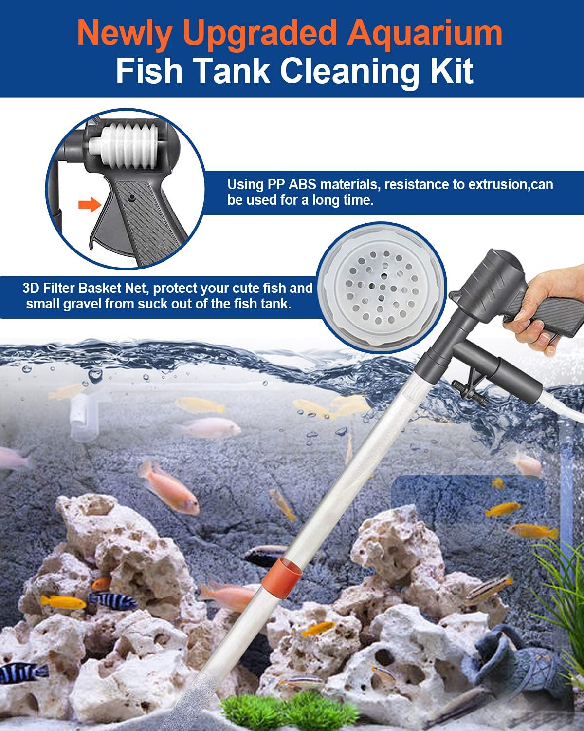 Aquarium Gravel Cleaner Vacuum - đánh giá và giá Gravel Vacuum Cleaner