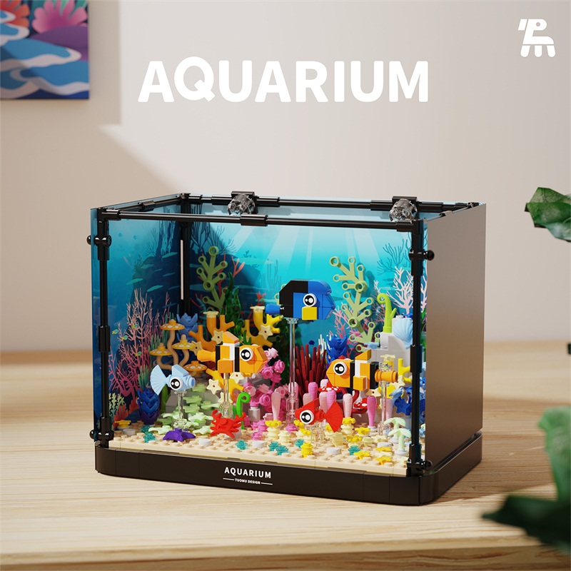 Aquarium building blocks fish  - đánh giá và giá Aquarium Fish World
