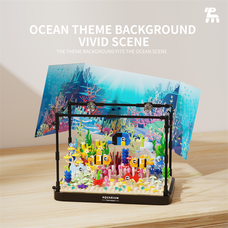Aquarium building blocks fish  - đánh giá và giá Aquarium Fish World